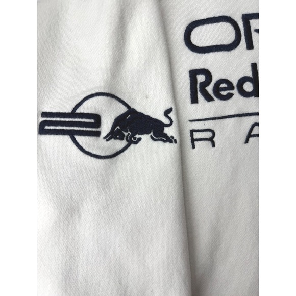 Hollister Oracle Red Bull Racing Hoodie White XS F1 Formula One Logo Pullover - Picture 5 of 8